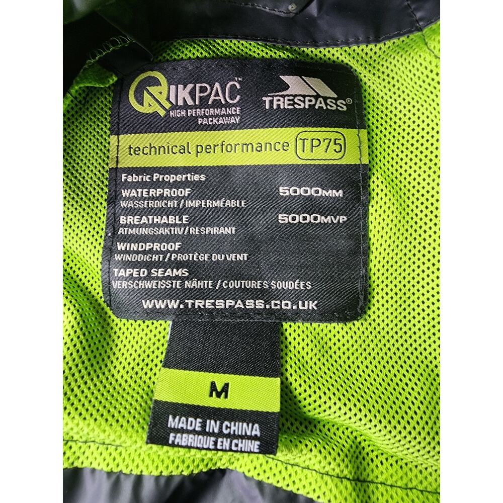 Trespass Black Tp75 Performance Windproof Waterpr… - image 5